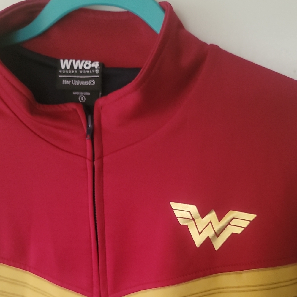 Her Universe Wonder Woman Red, Blue and Gold Jacket